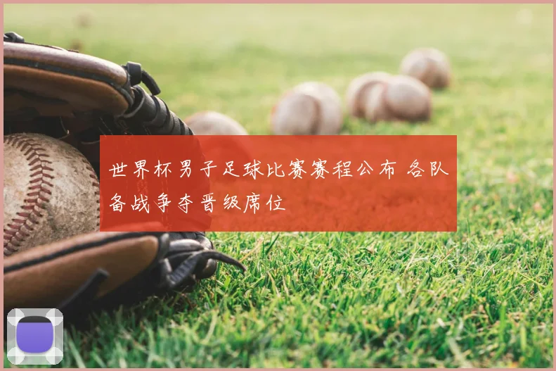 世界杯男子足球比赛赛程公布 各队备战争夺晋级席位